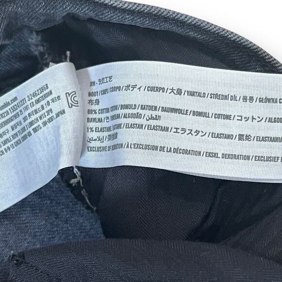 Abercrombie Fitch The 90s Straight Ultra High Rise Curve Love Black Jeans 28/6Xs - Picture 4 of 9